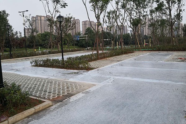 天鹅湖透水混凝土
